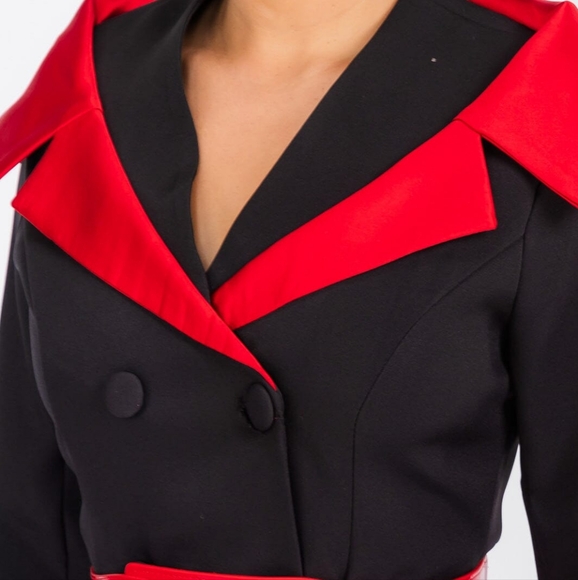 WOMEN'S LONG SLEEVE BELTED WRAP MAXI DRESS - Picture 3 of 3